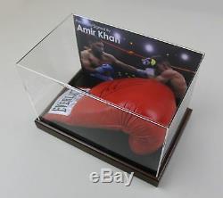Amir Khan Signed Boxing Glove Display Case Autograph Champion Memorabilia COA