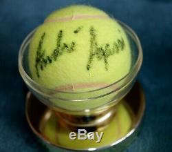 Andre Agassi Autographed Tennis Ball with Display Case, COA