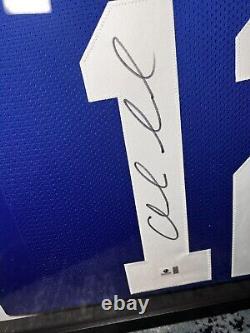 Andrew Luck Signed Colts Jersey Withcoa In Display Case