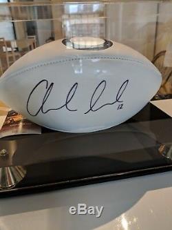 Andrew Luck Signed Football (JSA COA) and Display Case