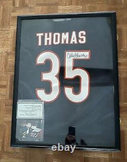 Anthony A-Train Thomas Signed Chicago Bears Jersey in Display case with COA