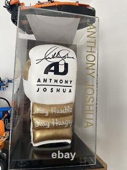 Anthony Joshua Signed Boxing Glove and display case Perfect Condition With COA