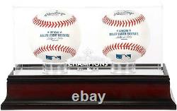 Astros Baseball Logo Display Case Fanatics Authentic COA Item#12408174