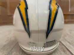 Austin Ekeler Signed LA Chargers Speed Mini Helmet withDisplay Case (Schwartz COA)