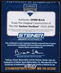 Authentic Brick from The Original Yankees Stadium withDisplay Case & Steiner COA