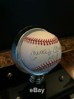 Autographed Baseball MICKEY MANTLE Signed 07-COA JSA PENDING -DISPLAY CASE