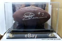 Autographed Joe Theismann Football Theisman notre Dame Coa Proof with Display Case