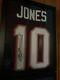 Autographed Mac Jones New England Blue Fb Jersey Beckett Coa With Display Case