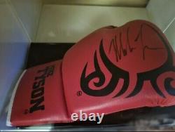 Autographed Mike Tyson Boxing Glove In Display Plexiglass Case, No COA