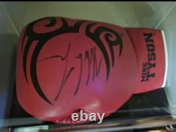 Autographed Mike Tyson Boxing Glove In Display Plexiglass Case, No COA