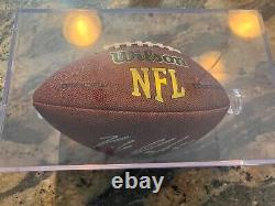 Autographed Rob Gronkowski football- COA and Display case- perfect condition