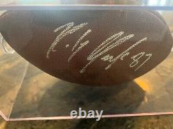 Autographed Rob Gronkowski football- COA and Display case- perfect condition