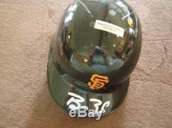 BARRY BONDS Autographed San Francisco Giants Mini Helmet WithDisplayCase & COA