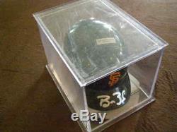 BARRY BONDS Autographed San Francisco Giants Mini Helmet WithDisplayCase & COA