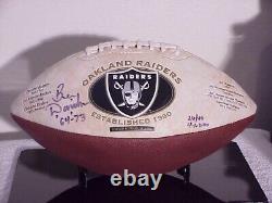 BEN DAVIDSON AUTOGRAPHED SIGNED FOOTBALL (RAIDERS) WithDisplay Case & Signed COA