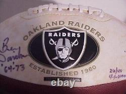 BEN DAVIDSON AUTOGRAPHED SIGNED FOOTBALL (RAIDERS) WithDisplay Case & Signed COA