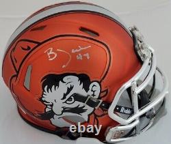 BLAKE JARWIN Signed Oklahoma State University Speed Mini Helmet JSA Witness COA
