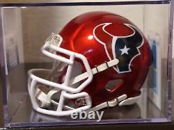 BREVIN JORDAN Signed Houston Texans Flash Alternate Speed Mini Helmet (JSA COA)