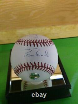 Barry Bonds & Mark Mcgwire Signed Autographed Baseball with Display Case & COA