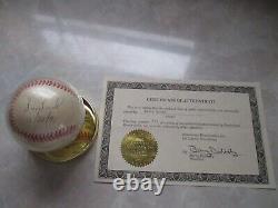 Barry Bonds Signed Autographed Baseball Dated 11/20/91 in Display Case with COA