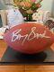 Barry Sanders Autographed Football With Coa And Display Case