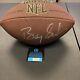 Barry Sanders Signed Detroit Lions Nfl Full Size Football Coa With Display Case