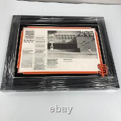 Beautiful Willie Mays The Catch Signed Framed Photo Display JSA COA