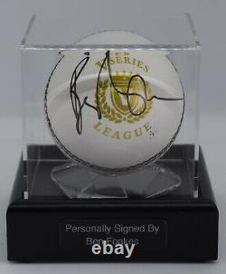 Ben Foakes Signed Autograph Cricket Ball Display Case England AFTAL COA