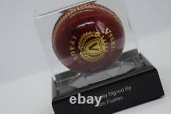 Ben Foakes Signed Autograph Cricket Ball Display Case England Sport AFTAL COA