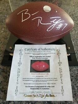 Ben ROETHLISBERGER signed/autographed NFL Football withdisplay case and COA