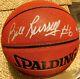 Bill Russell Signed Basketball With Psa Coa And Display Case