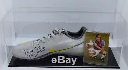 Billy Bonds Signed Autograph Football Boot Display Case West Ham Utd AFTAL COA