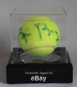 Bjorn Borg Signed Autograph Tennis Ball Display Case Sport AFTAL & COA