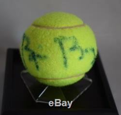 Bjorn Borg Signed Autograph Tennis Ball Display Case Sport AFTAL & COA