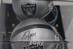 Bo Jackson Las Vegas Raiders Autographed Mini Helmet Beckett COA withDisplay Case