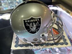 Bo Jackson Oakland Raiders Autographed Mini Helmet With Display Case & COA