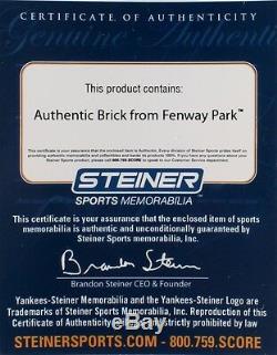Boston Red Sox Authentic Brick From Fenway Park with Display Case(Steiner COA)