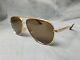 Bottega Veneta Men's Bv1240s 002 Aviator Sunglasses Coa Case Display Model