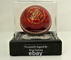 Brad Haddin Signed Autograph Cricket Ball Display Case Australia Ashes & COA