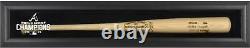Braves Baseball Bat Logo Display Case Fanatics Authentic COA Item#11672531