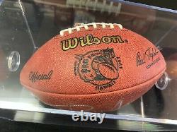 Brett Favre 1997 Pro Bowl Game Issued Autographed Football and Display Case COA