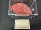 Brett Favre Mvp Nfl Game Issue Autographed Football And Display Case With Coa