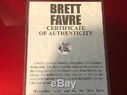 Brett Favre Super Bowl XXXI Autographed Football and Display Case
