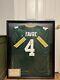 Brett Favre Signed Framed Jersey With Coa (rare!)