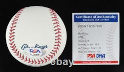 Brooks Robinson Signed OML Baseball Inscribed 16x GG with Display Case (PSA COA)