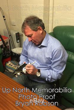 Bryan Robson Signed Football Boot Display Case Man Utd Autograph Memorabilia COA
