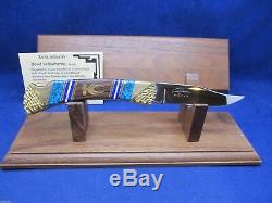 Buck 110 David Yellowhorse Kit Carson Knife Mint With COA & Wood Display Case