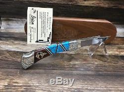 Buck 110 Yellowhorse Relic Sign Knife Mint With COA & Wood Display Case