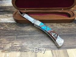 Buck 110 Yellowhorse Relic Sign Knife Mint With COA & Wood Display Case