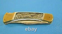 Buck Custom 110 Eagle Mountain Folding Knife Ltd Ed Display Case #0167 with COA